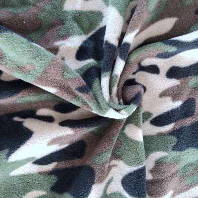 hot sale  Camouflage printed polar fleece fabric